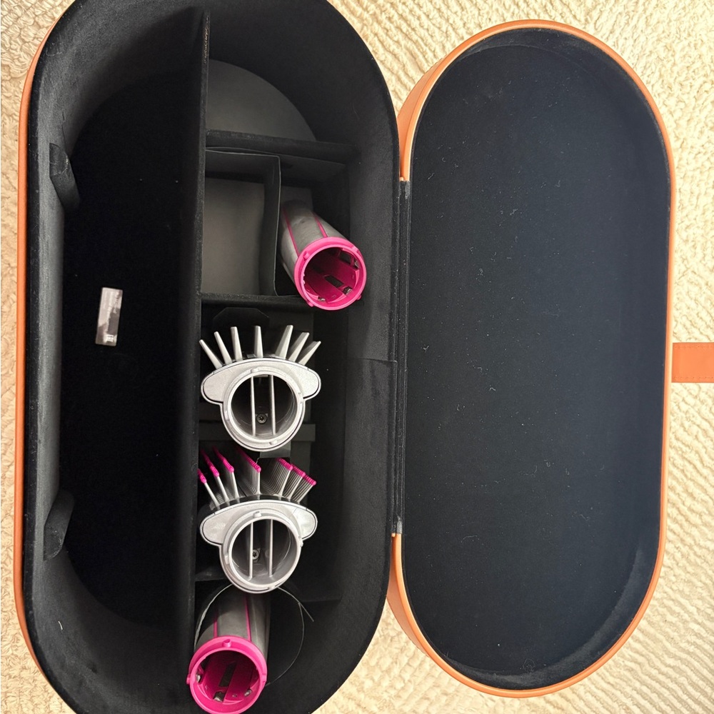 Dyson Hair Styling Attachments in Pink and Silver